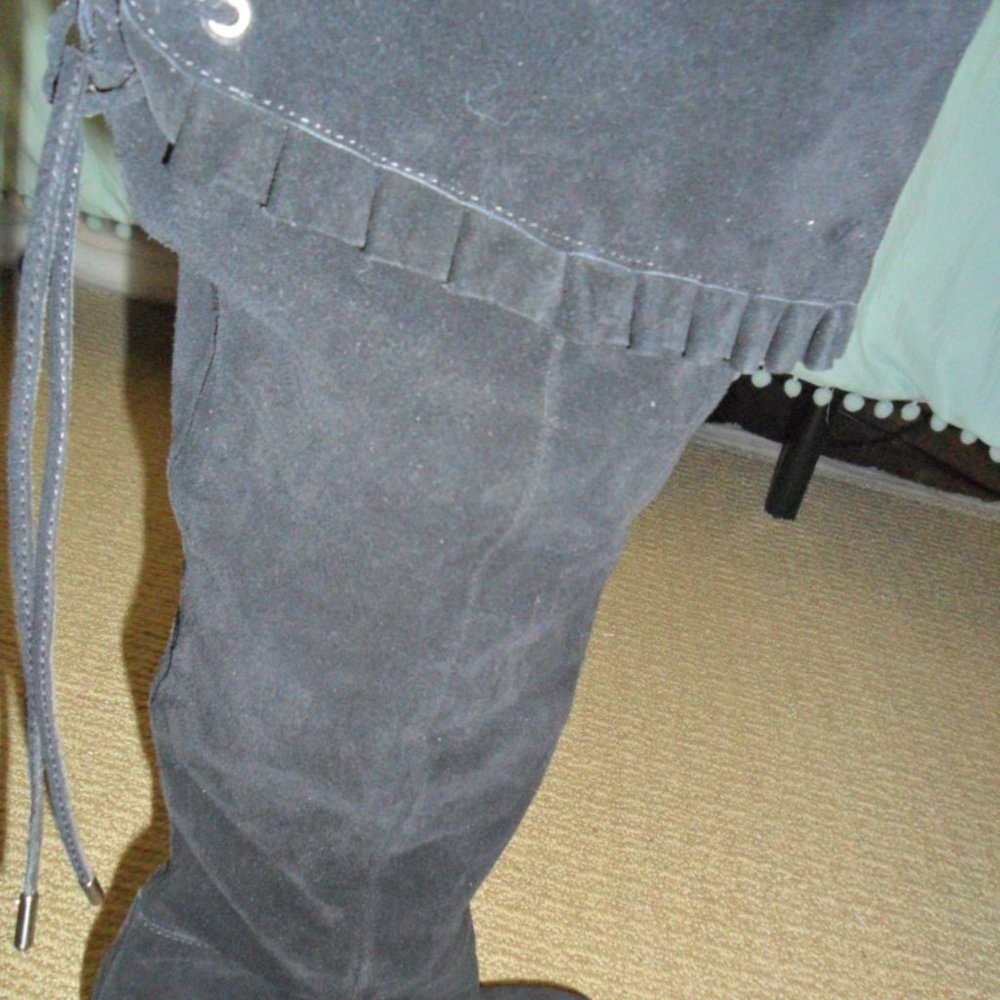 BCBG Black Suede boots